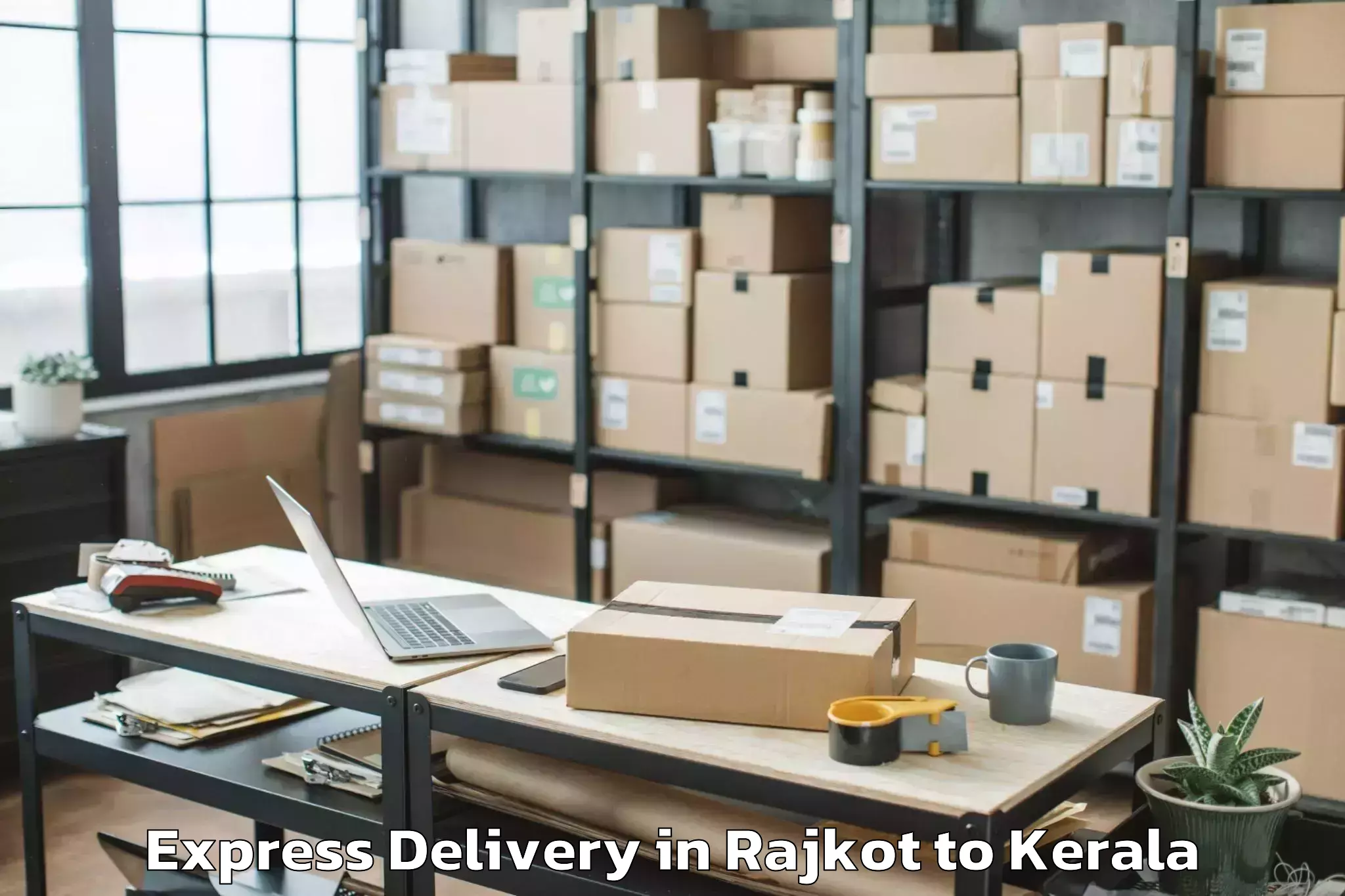 Leading Rajkot to Adur Kla Express Delivery Provider